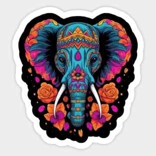 Elephant Halloween Sticker